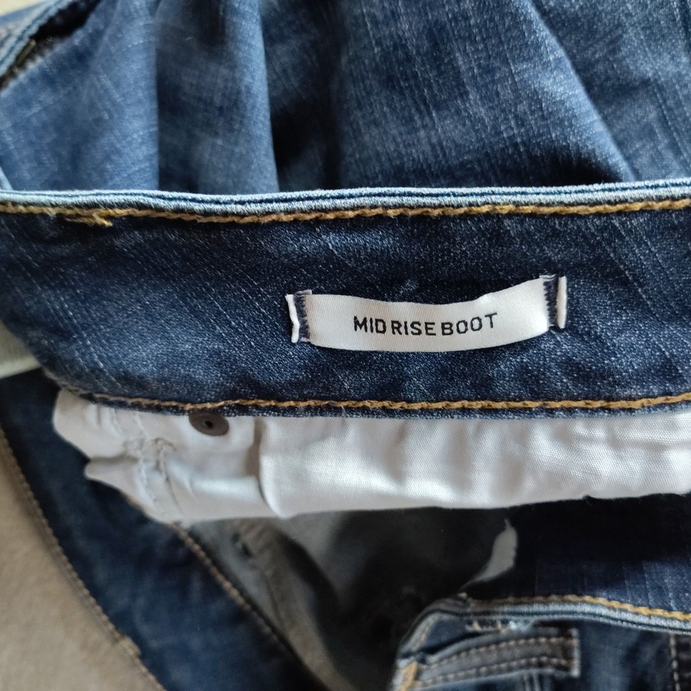 Wrangler Retro Mae Bootcut Jeans Womens 26Wx30 Blue Mid Rise Stretch - Picture 4 of 8